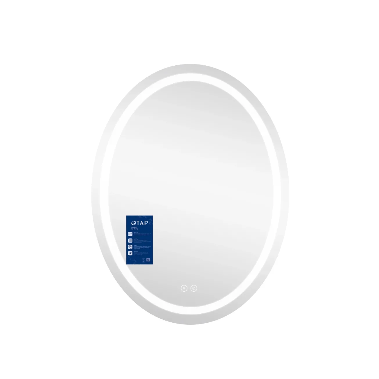 Зеркало Qtap Mideya 500х700 с LED-подсветкой QT2078NCR5070W (SD00051753) Фото - 3