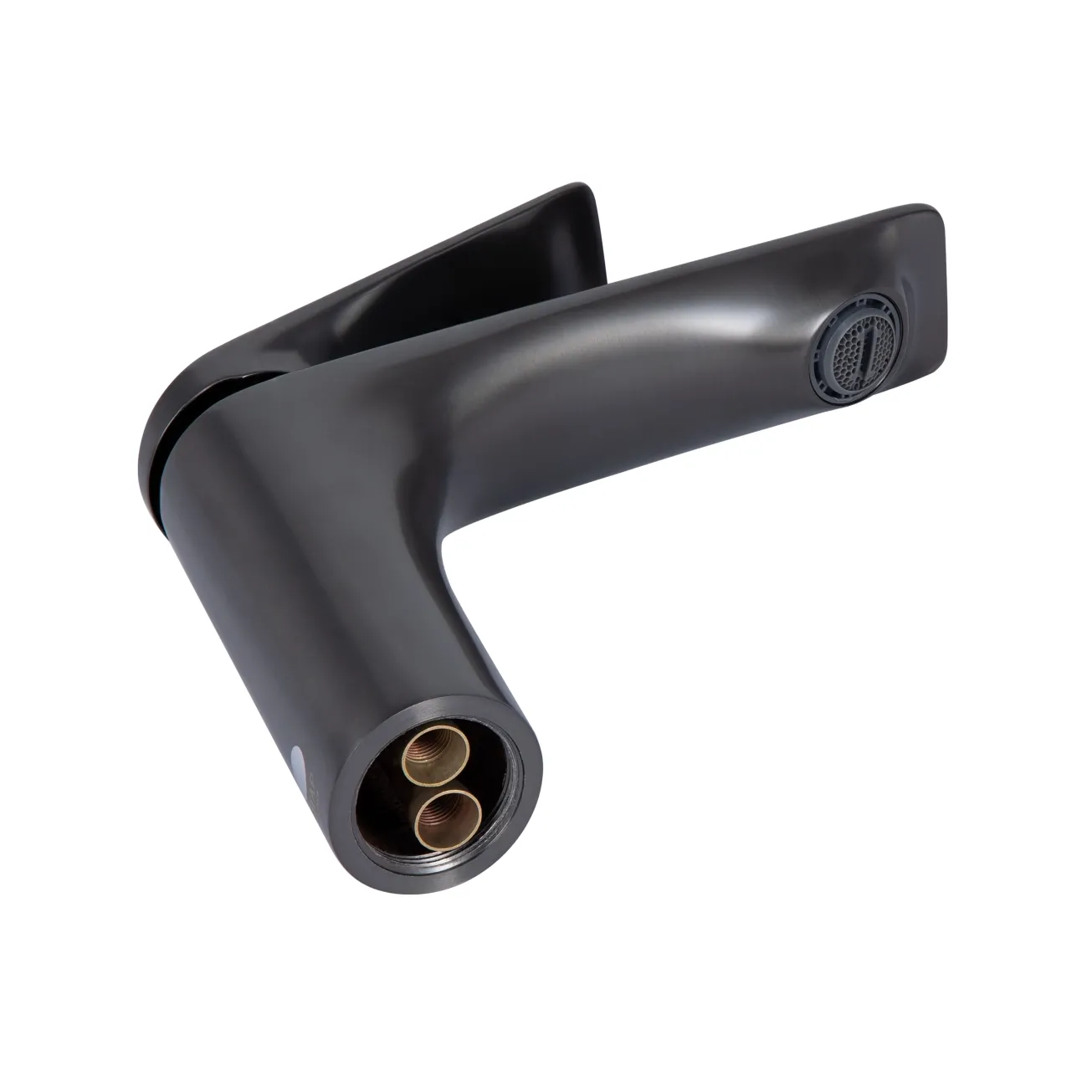 Смеситель для раковины Qtap Vlasta New QTVLA270GMB45641 Gunmetal Black PVD Фото - 2