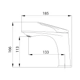 Смеситель для раковины Qtap Vlasta New QTVLA270GMB45641 Gunmetal Black PVD Фото - 1
