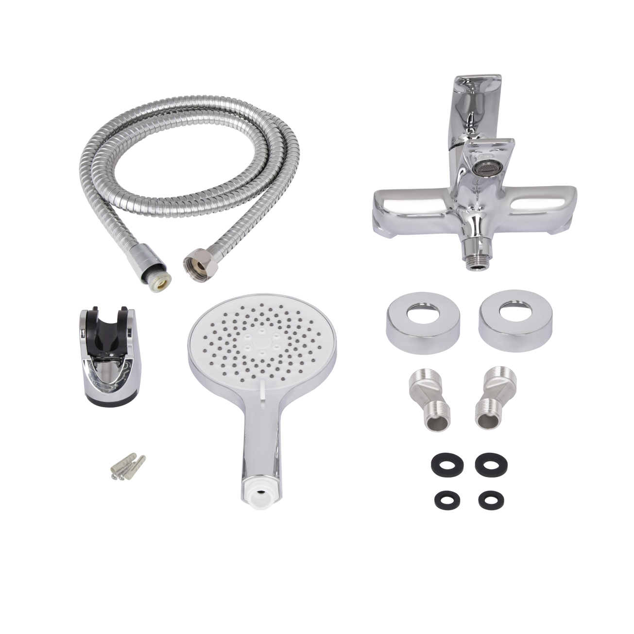 Смеситель для ванны Qtap Vlasta New (с душевым гарнитуром) QTVLA259CRM45642 Chrome Фото - 4