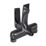 Змішувач для ванни Qtap Vlasta New (з душовим гарнітуром) QTVLA259GMB45643 Gunmetal Black PVD (SD00051767) Фото - 2