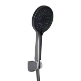 Змішувач для ванни Qtap Vlasta New (з душовим гарнітуром) QTVLA259GMB45643 Gunmetal Black PVD (SD00051767) Фото - 4