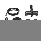 Смеситель для ванны Qtap Vlasta New с длинным поворотным изливом (с душевым гарнитуром) QTVLA260GMB45645 Gunmetal Black PVD Фото - 7