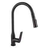 Змішувач для кухні Qtap Vlasta New з висувним виливом QTVLA344GMB45647 Gunmetal Black PVD (SD00051771)
