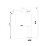 Смеситель для раковины Qtap Vlasta New высокий QTVLA269CRM45652 Chrome Фото - 1
