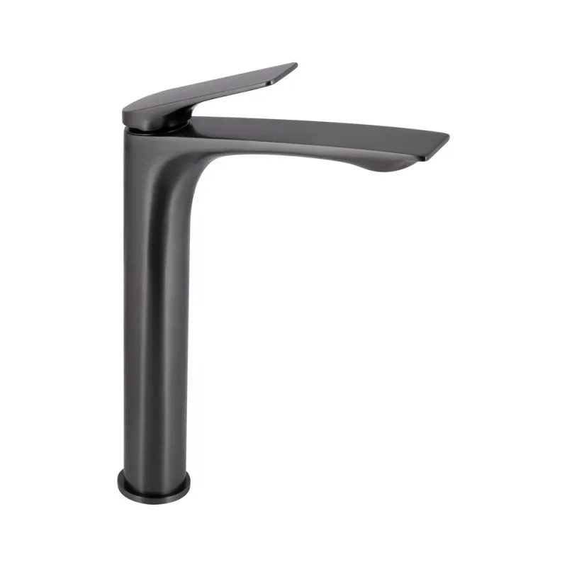 Змішувач для раковини Qtap Vlasta New високий QTVLA269GMB45653 Gunmetal Black PVD (SD00051777)