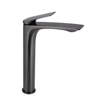 Смеситель для раковины Qtap Vlasta New высокий QTVLA269GMB45653 Gunmetal Black PVD (SD00051777)