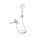 Смеситель для ванны Qtap Taurus (с душевым гарнитуром) QTTAU259CRM45661 Chrome