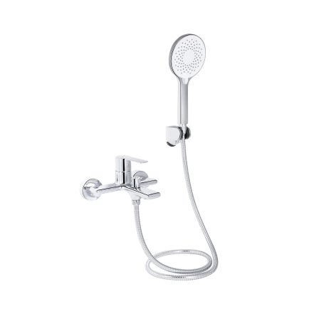 Смеситель для ванны Qtap Taurus (с душевым гарнитуром) QTTAU259CRM45661 Chrome
