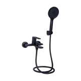 Смеситель для ванны Qtap Taurus (с душевым гарнитуром) QTTAU259BLM45662 Black Matt