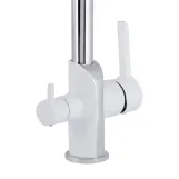 Смеситель для кухни Qtap Grand с подключением для питьевой воды QTGRA362CRW45668 Chrome/White Фото - 2