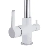 Смеситель для кухни Qtap Grand с подключением для питьевой воды QTGRA362CRW45668 Chrome/White Фото - 3