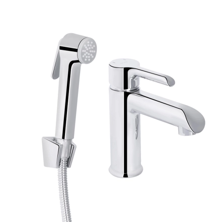 Змішувач для раковини Qtap Grand (з гігієнічним душем) QTGRA272CRM45670 Chrome