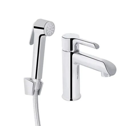 Змішувач для раковини Qtap Grand (з гігієнічним душем) QTGRA272CRM45670 Chrome