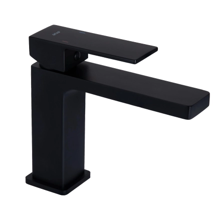 Смеситель для раковины Qtap Gemini QTGEM270BLM45674 Black Matt