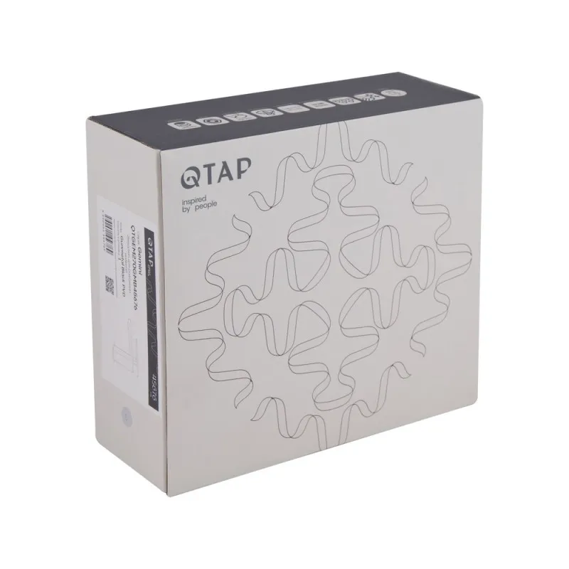 Смеситель для раковины Qtap Gemini QTGEM270GMB45676 Gunmetal Black PVD (SD00051800) Фото - 2