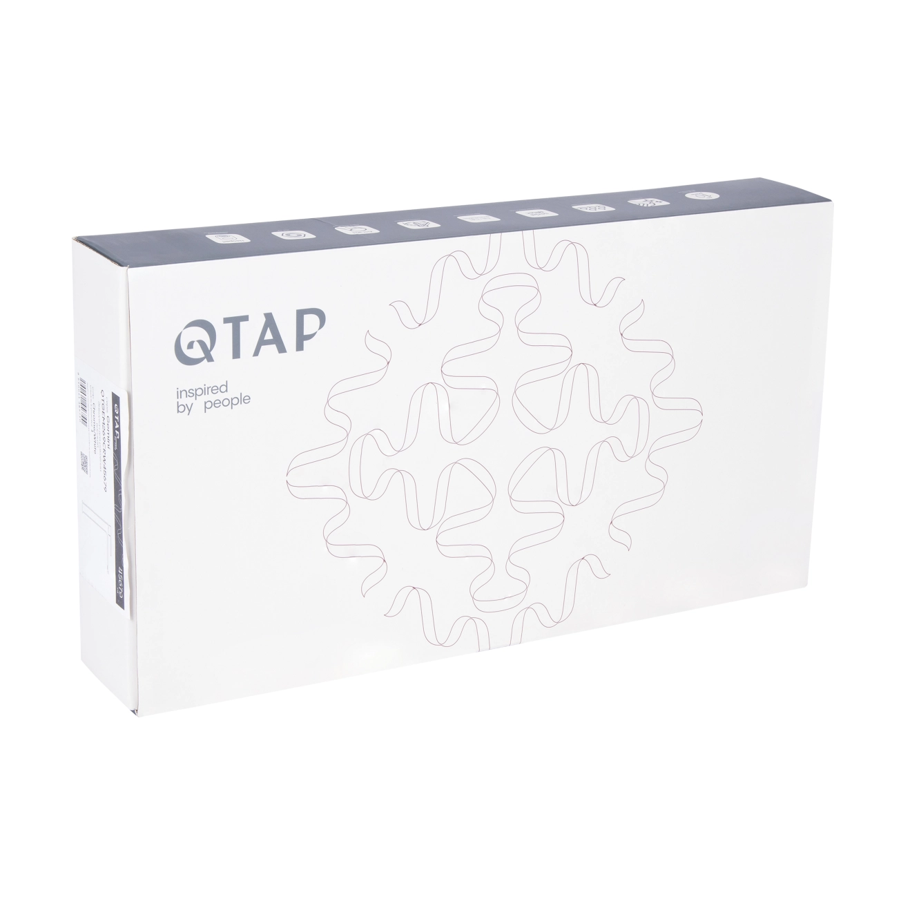 Змішувач для раковини Qtap Gemini високий QTGEM269CRW45679 Chrome/White Фото - 4
