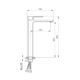 Змішувач для раковини Qtap Gemini високий QTGEM269CRW45679 Chrome/White Фото - 1