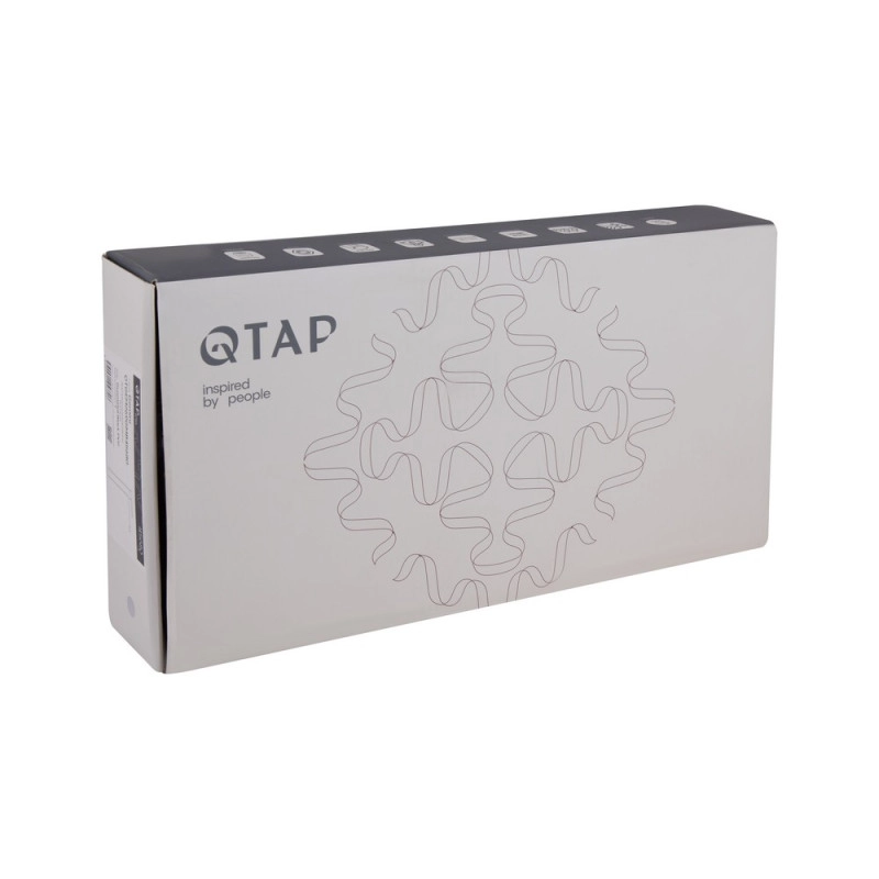 Змішувач для раковини Qtap Gemini високий QTGEM269GMB45680 Gunmetal Black PVD (SD00051804) Фото - 2