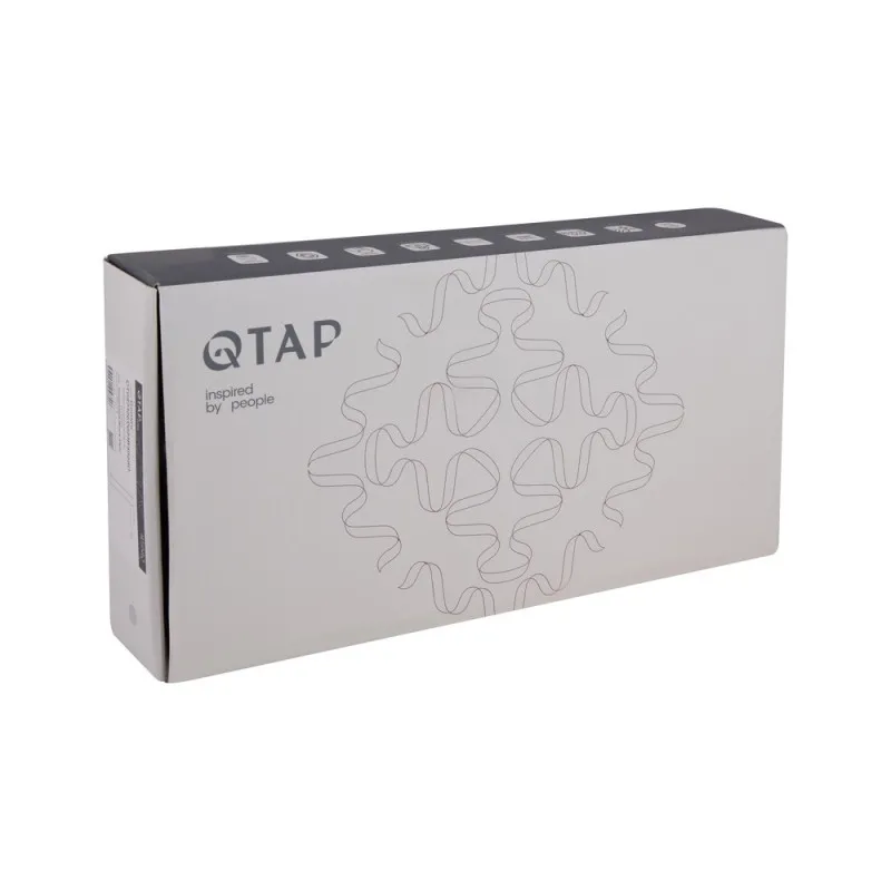 Смеситель для раковины Qtap Gemini высокий QTGEM269GMB45680 Gunmetal Black PVD (SD00051804) Фото - 2