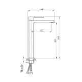 Смеситель для раковины Qtap Gemini высокий QTGEM269GMB45680 Gunmetal Black PVD (SD00051804) Фото - 5