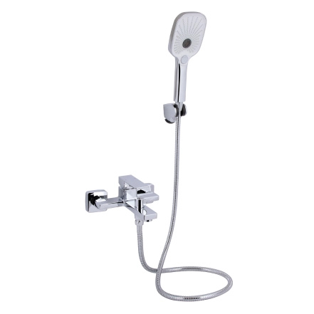 Смеситель для ванны Qtap Gemini (с душевым гарнитуром) QTGEM259CRM45681 Chrome