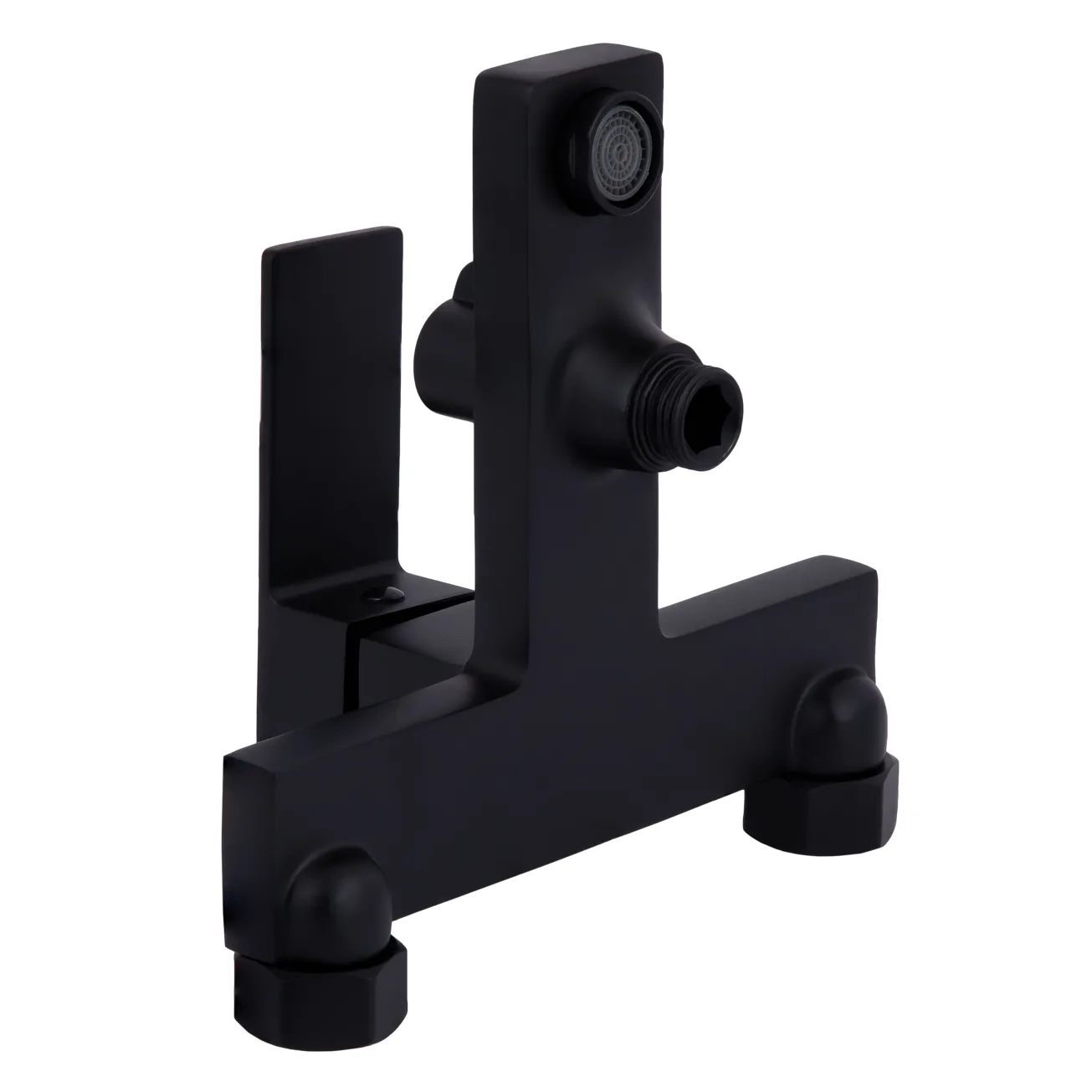 Смеситель для ванны Qtap Gemini (с душевым гарнитуром) QTGEM259BLM45682 Black Matt Фото - 5
