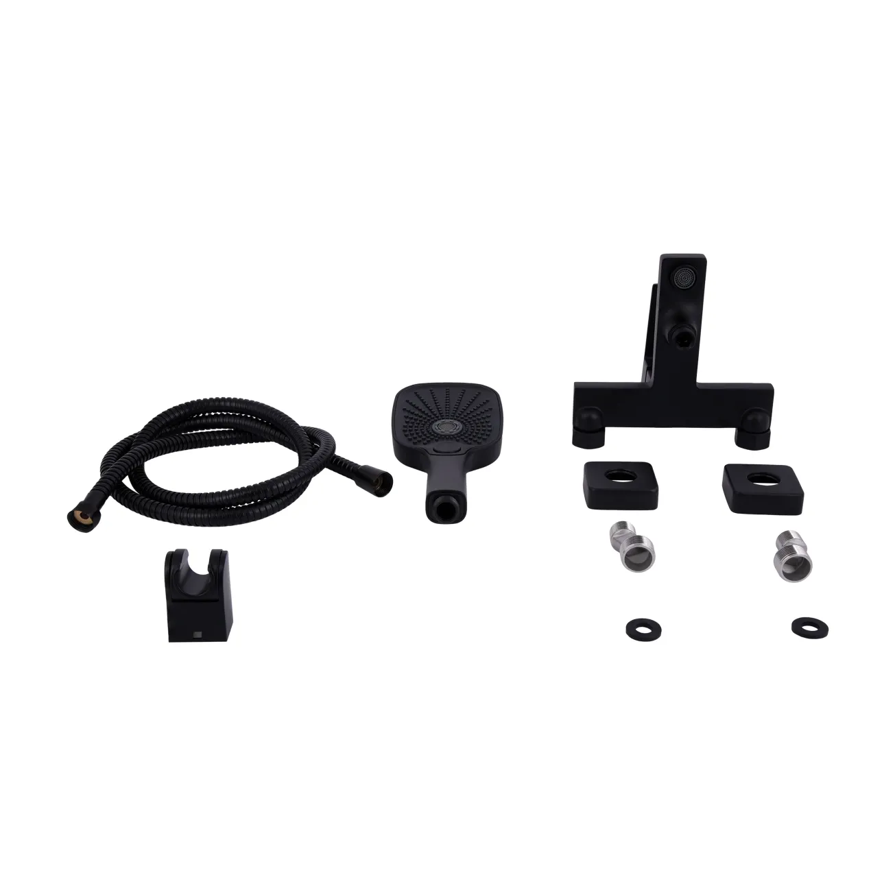 Смеситель для ванны Qtap Gemini (с душевым гарнитуром) QTGEM259BLM45682 Black Matt Фото - 6