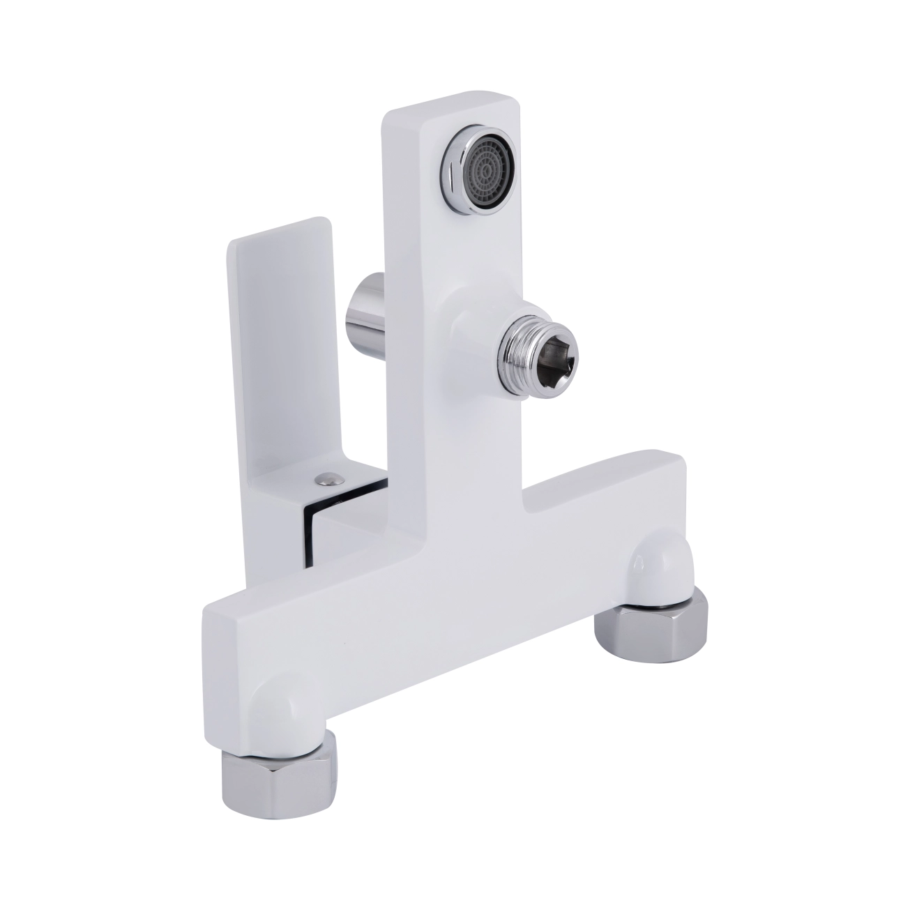 Смеситель для ванны Qtap Gemini (с душевым гарнитуром) QTGEM259CRW45683 Chrome/White Фото - 4