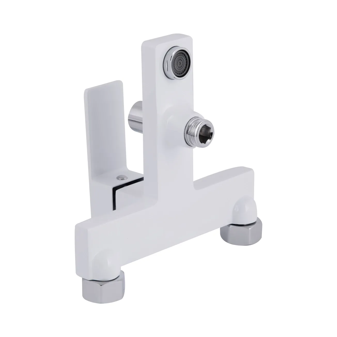 Змішувач для ванни Qtap Gemini (з душовим гарнітуром) QTGEM259CRW45683 Chrome/White Фото - 4