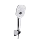 Змішувач для ванни Qtap Gemini (з душовим гарнітуром) QTGEM259CRW45683 Chrome/White Фото - 3