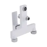 Змішувач для ванни Qtap Gemini (з душовим гарнітуром) QTGEM259CRW45683 Chrome/White Фото - 4