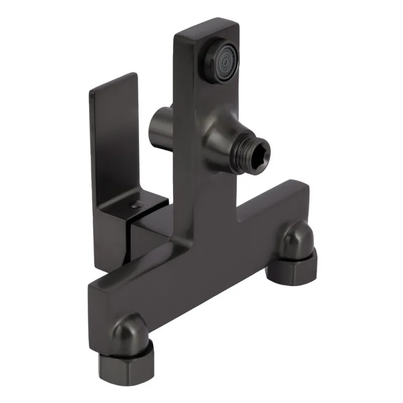 Змішувач для ванни Qtap Gemini (з душовим гарнітуром) QTGEM259GMB45684 Gunmetal Black PVD (SD00051808) Фото - 2