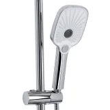 Душевая система универсальная Qtap Gemini на три потребителя (с изливом) QTGEM111CRW45687 Chrome/White Фото - 3