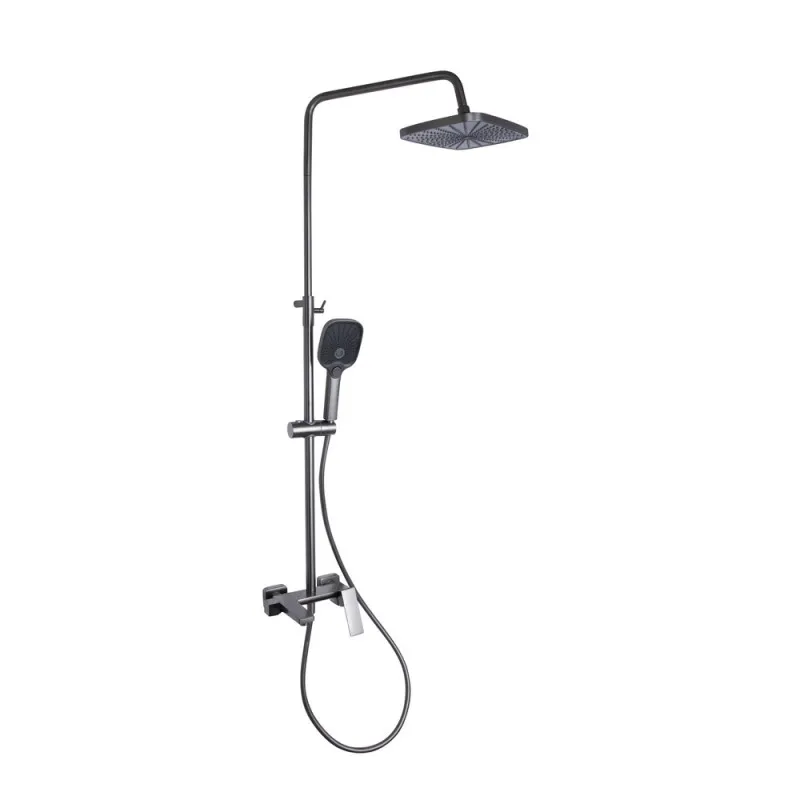 Душова система універсальна Qtap Gemini QTGEM111GMB45688 Gunmetal Black PVD (SD00051812)