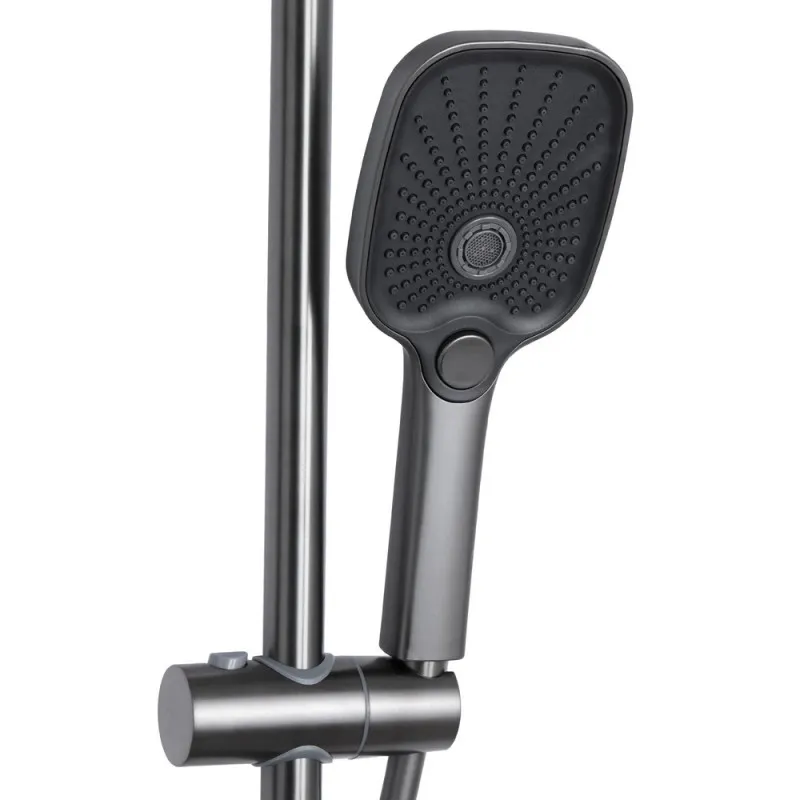 Душова система універсальна Qtap Gemini QTGEM111GMB45688 Gunmetal Black PVD (SD00051812) Фото - 5