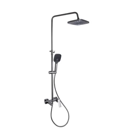 Душова система універсальна Qtap Gemini QTGEM111GMB45688 Gunmetal Black PVD (SD00051812)