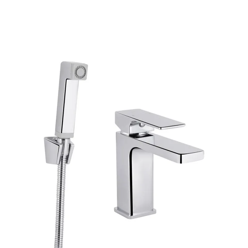 Змішувач для раковини Qtap Gemini (з гігієнічним душем) QTGEM272CRM45689 Chrome (SD00051813)