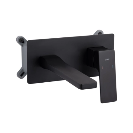 Змішувач для раковини Qtap Gemini прихованого монтажу QTGEM273BLM45694 Black Matt (SD00051818)