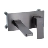 Змішувач для раковини Qtap Gemini прихованого монтажу QTGEM273GMB45695 Gunmetal Black PVD (SD00051819)