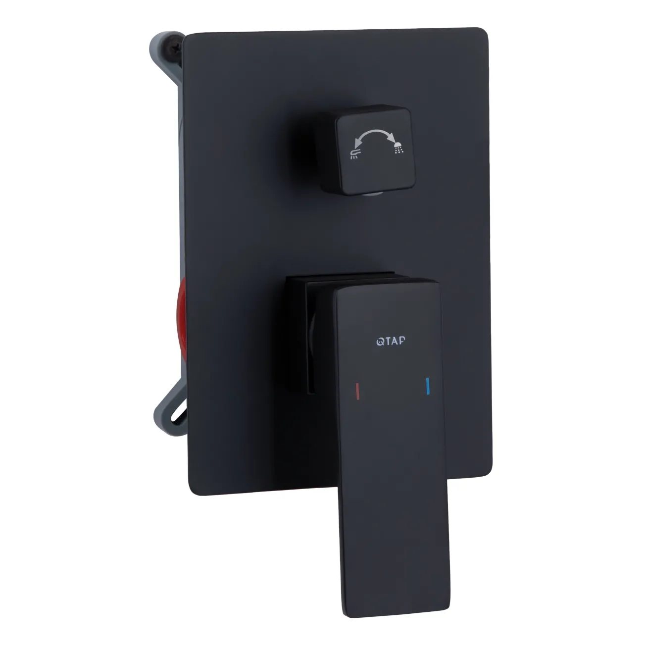Душевая система для душа Qtap Gemini скрытого монтажа на два потребителя QTGEM113BLM45697 Black Matt Фото - 2