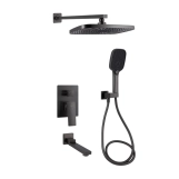 Душевая система универсальная Qtap Gemini QTGEM114GMB45704 Gunmetal Black PVD (SD00051828)