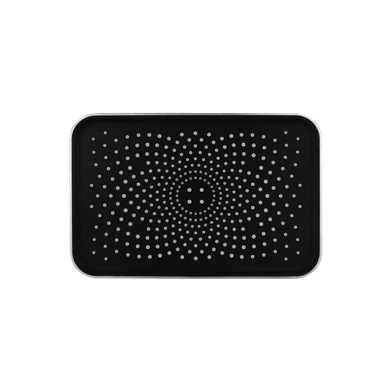 Лейка для верхнего душа Qtap Hlavova 260x180 мм прямоугольная QTHLA107CRM45784 Chrome/Black Фото - 3