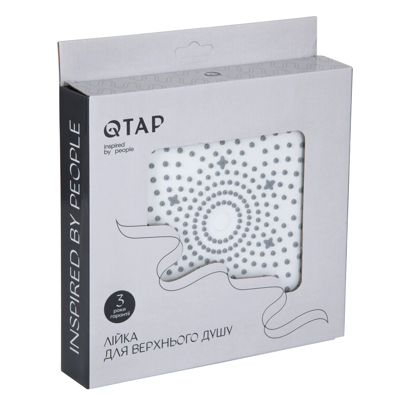 Лійка для верхнього душу Qtap Hlavova D 230 мм округла QTHLA107CRM45787 Chrome/White Фото - 4