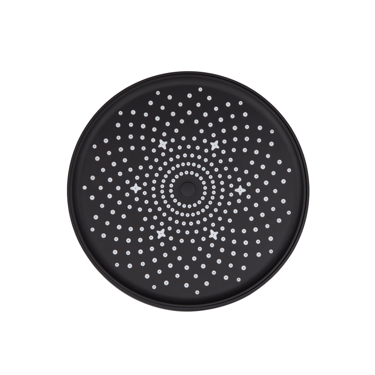 Лейка для верхнего душа Qtap Hlavova D 230 мм округлая QTHLA107BLM45788 Black Matt Фото - 2