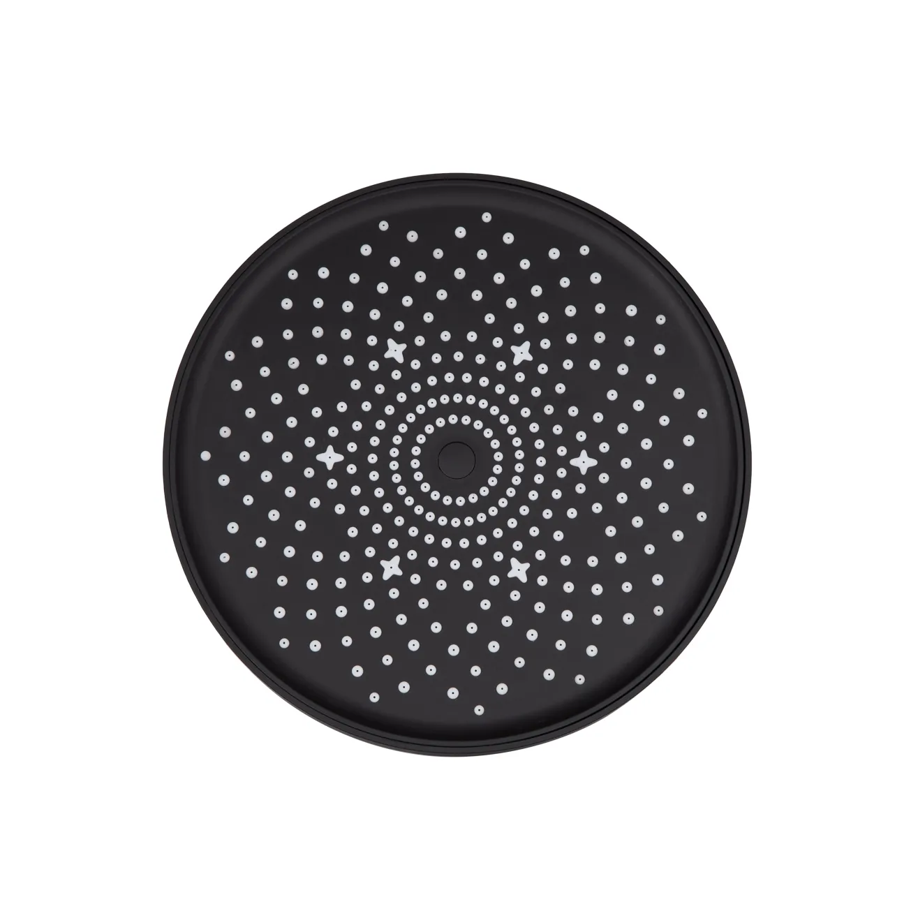 Лійка для верхнього душу Qtap Hlavova D 230 мм округла QTHLA107BLM45788 Black Matt Фото - 2