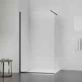 Душова перегородка Qtap Walk-In Standard BLM209.C8 90х200 см, скло Clear 8 мм, покриття CalcLess Фото - 5