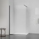 Душевая перегородка Qtap Walk-In Standard BLM2011.C8 100х200 см, стекло Clear 8 мм, покрытие CalcLess (SD00051927) Фото - 1