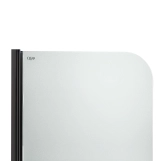 Штора на ванну Qtap Standard BLM407513APL скло Pear 6 мм, 75х130 см, ліва Фото - 2