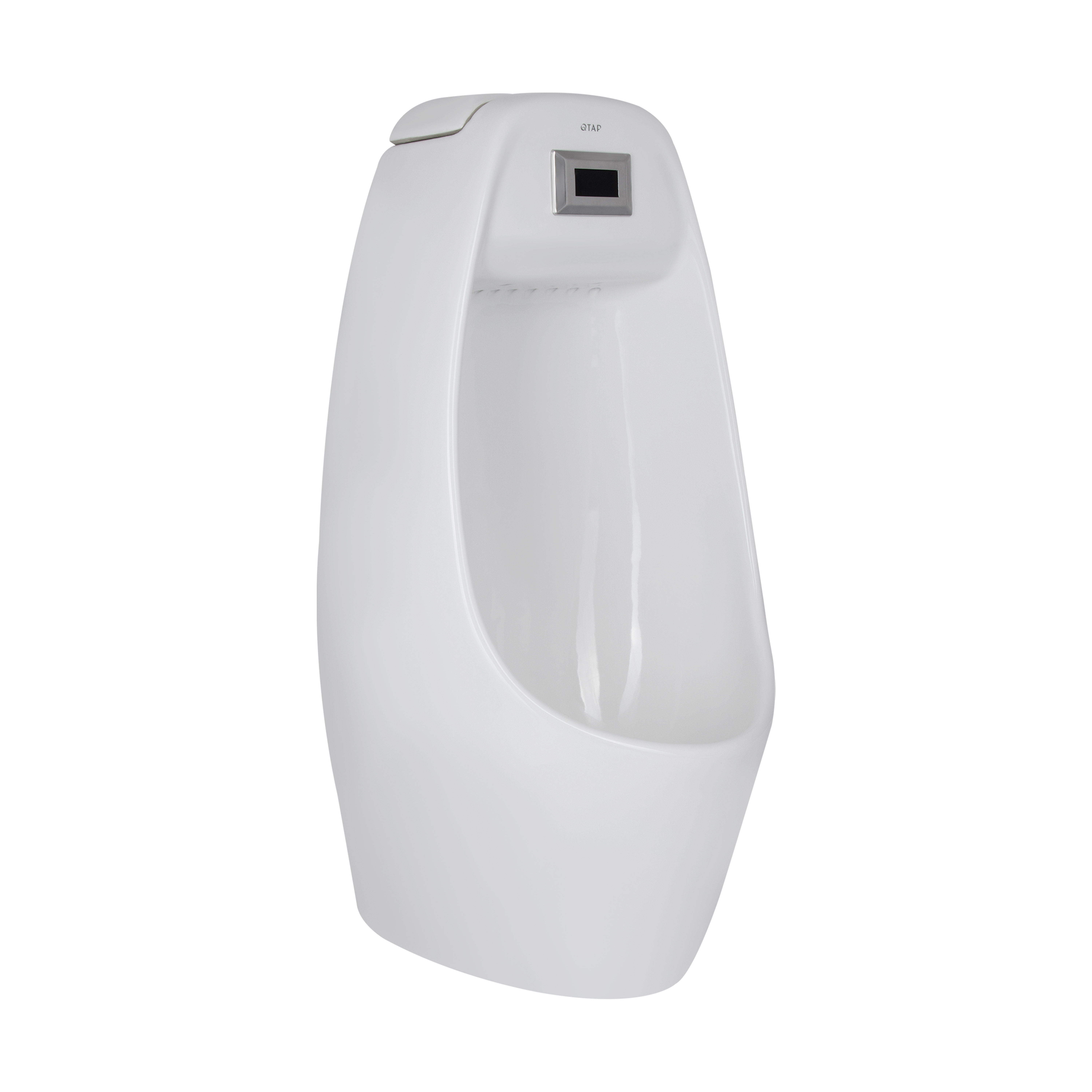 Пісуар підвісний Qtap Stork з ІК-датчиком автоматичного змиву 350х310х685 White QT1588102HW
